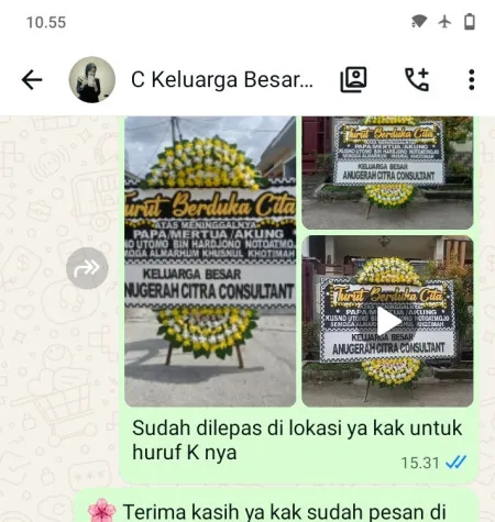 Pengiriman Papan Bunga Duka Kota Harapan Indah