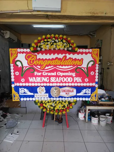 Papan Bunga Ucapan Selamat Kota Harapan Indah